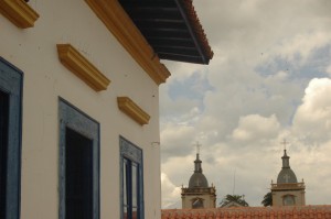 Do museu, as torres da igreja - Porto Feliz.